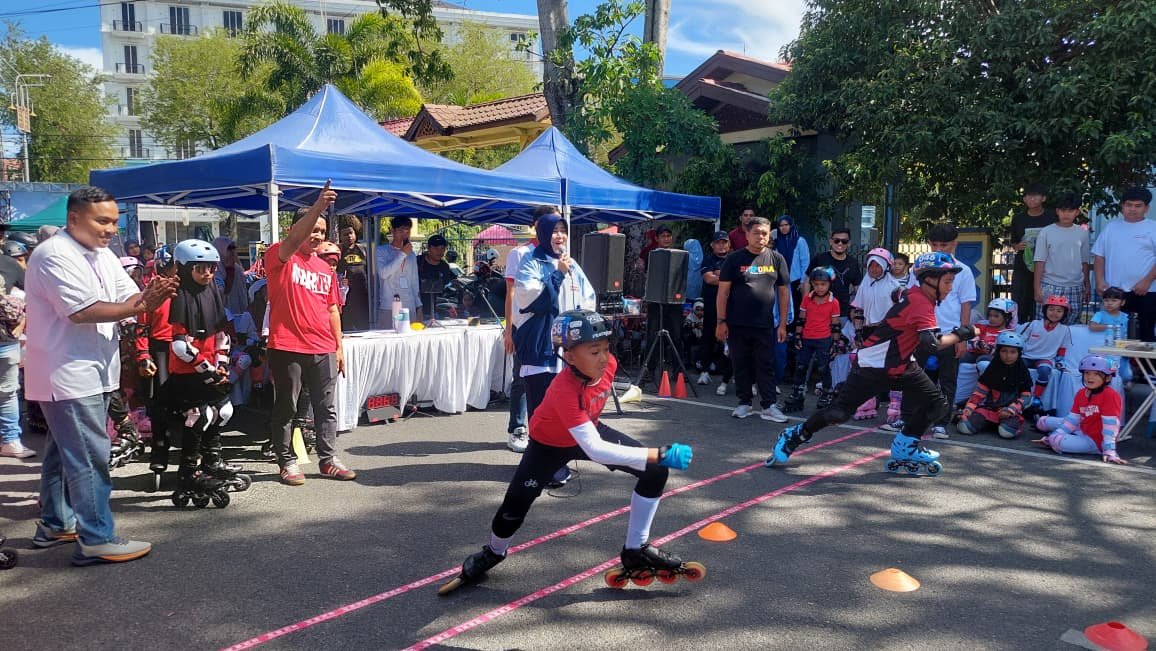 Sebanyak 140 Peserta Ramaikan Walikota Cup Kompetisi Sepatu Roda di Car Free Day