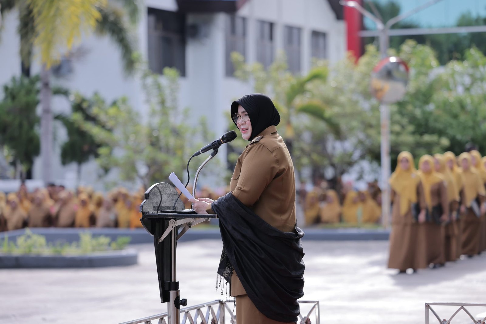 Pimpin Apel Gabungan September, Illiza Tekankan Pelayanan, Kolaborasi, dan Penegakan Syariat