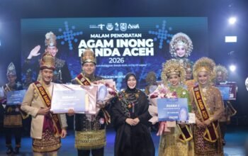 Agam Riffad dan Inong Meutya Dinobatkan sebagai Duta Wisata Banda Aceh 2026