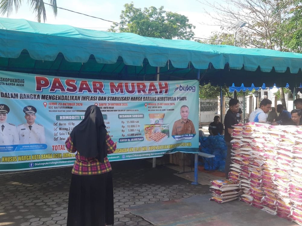 Pemko Banda Aceh Gelar Pasar Murah, Fokus Tekan Inflasi dan Stabilkan Harga Sembako