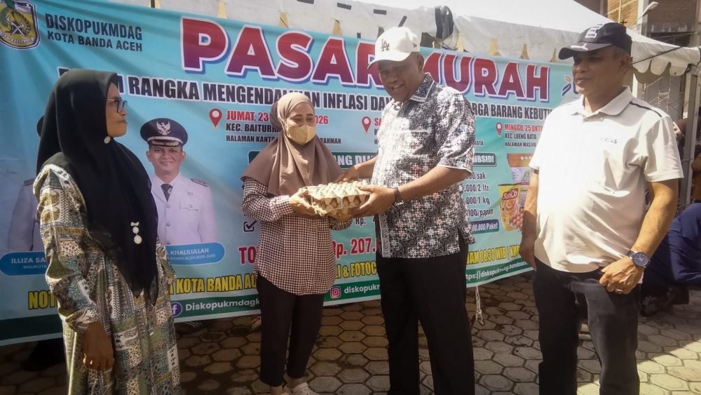 Pemko Banda Aceh Kembali Gelar Pasar Murah di Lueng Bata